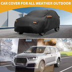 Waterproof All Weather Car Cover for Hyundai Tucson (2004-2024) Black 210D-PU