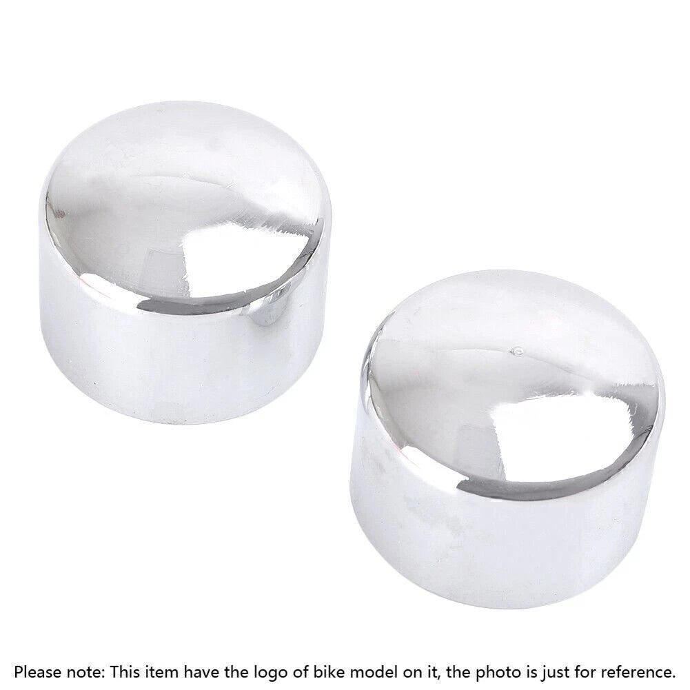 Front Axle Nut Covers for Harley Davidson & Choppers (Universal Fit) 1 Pair