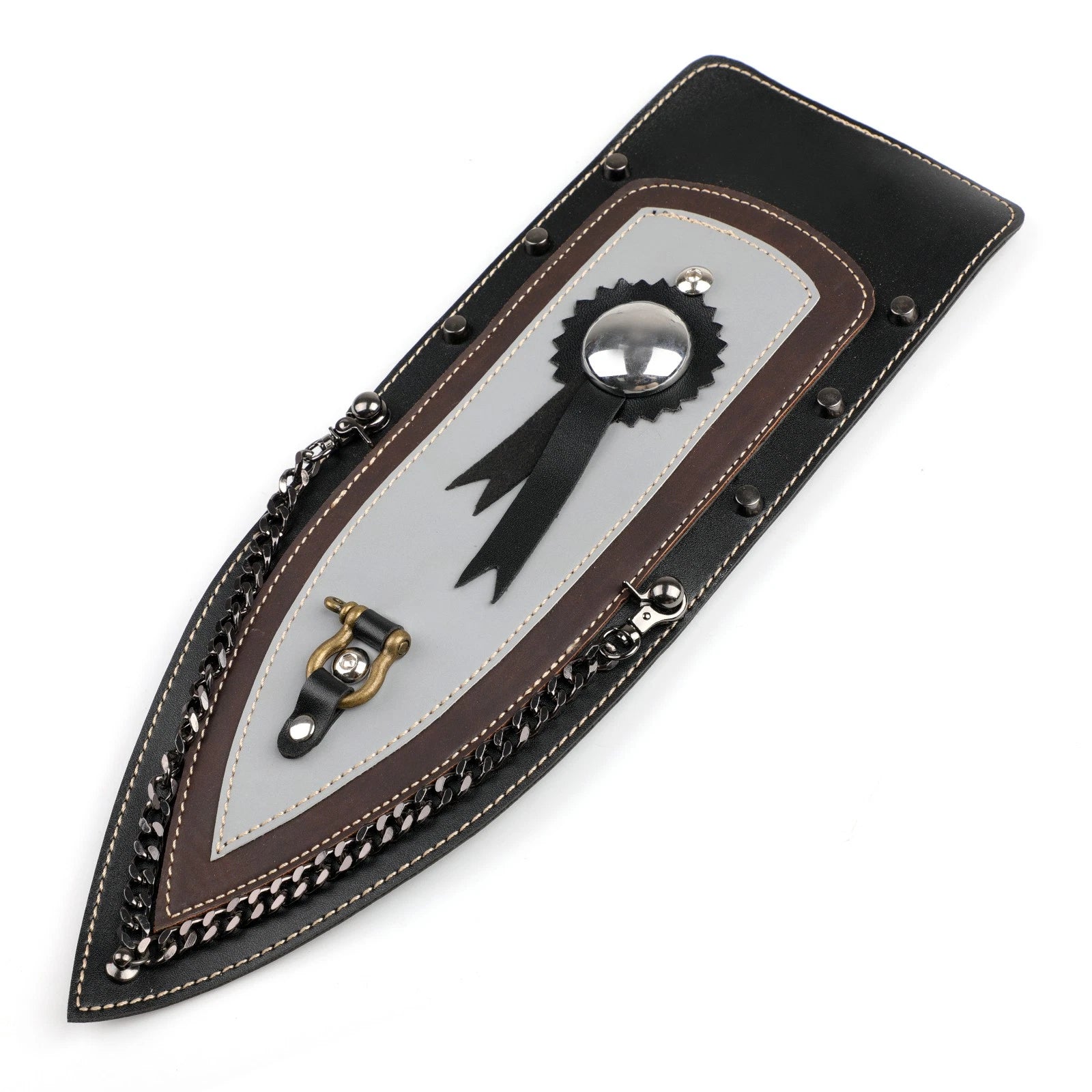 Leather Rear Fender Bib Tie for Harley Sportster XL883 (2004–2016)