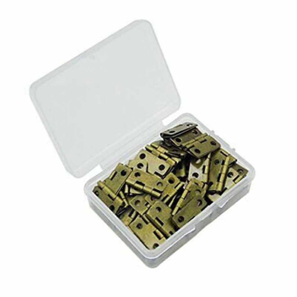 100x Small Box Hinges for Jewelry Box (Retro Butt Hinges)