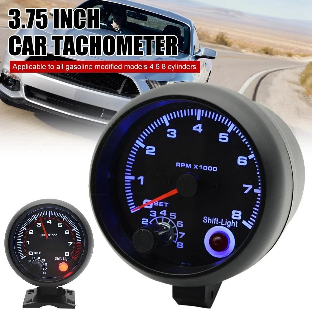 Engine Tachometer 12V Speed Gauge for Vehicle (468 Cylinders)