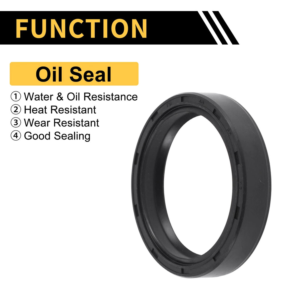 Set of 5 Oil Seal Rotary Shaft Seal NBR Rubber 40x50x10mm for Various Models