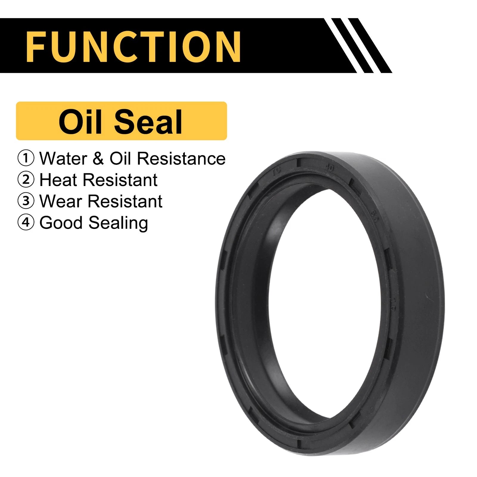 Set of 5 Oil Seal Rotary Shaft Seal NBR Rubber 40x50x10mm for Various Models