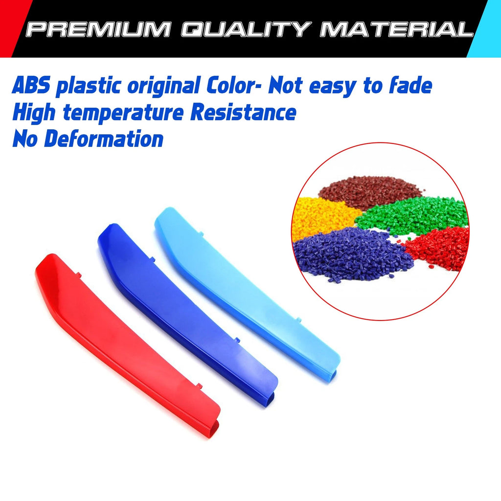 9-Beam M-Colored Strips Kidney Grille Insert for BMW 5 Series (2017-2020)