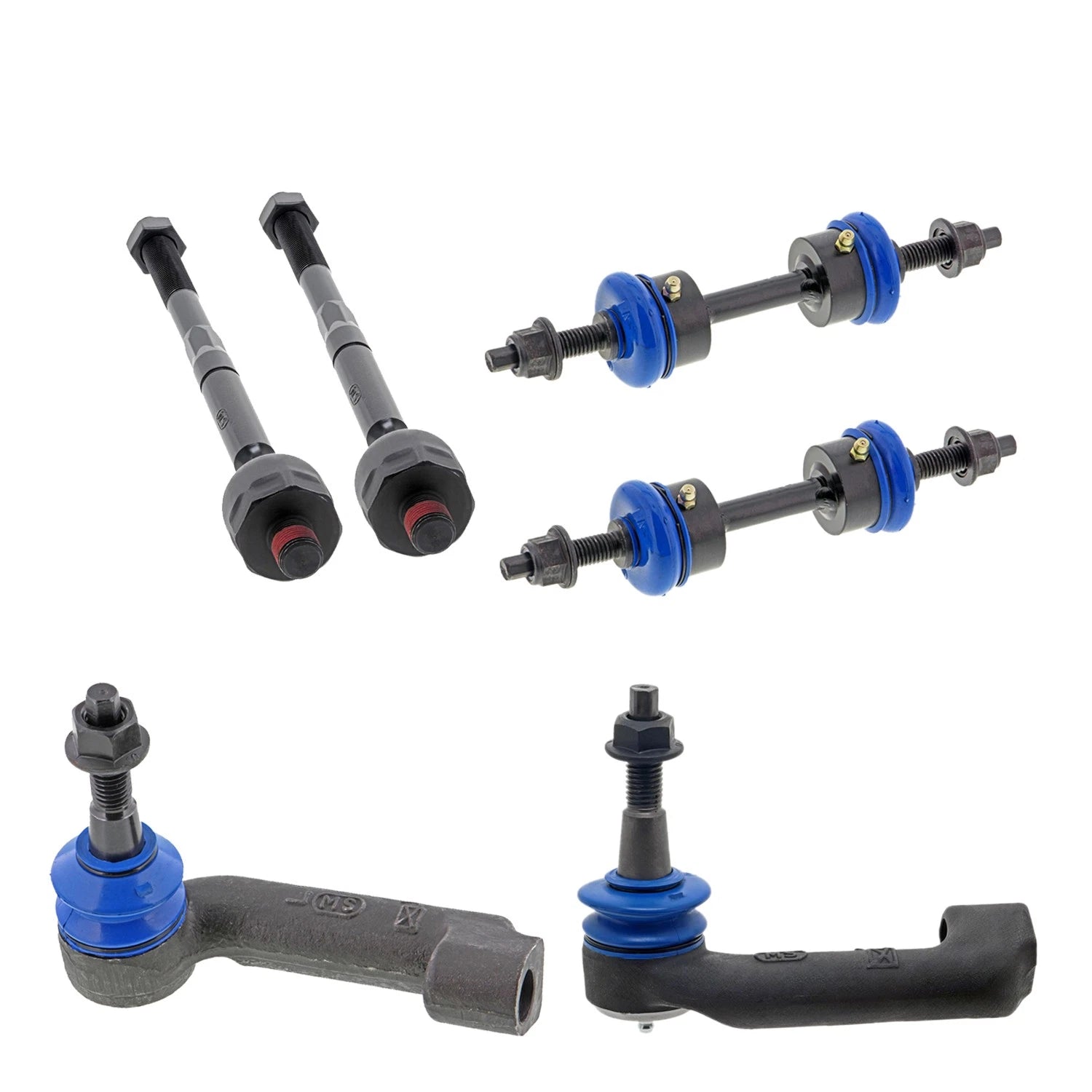 Set of 2 Mevotech Supreme Tie Rod Ends & Sway Bar Link Kit for F-150
