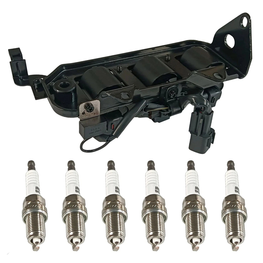 Set of 6 Ignition Coils & Spark Plugs for Hyundai Tucson Kia Sportage (2005–2010)