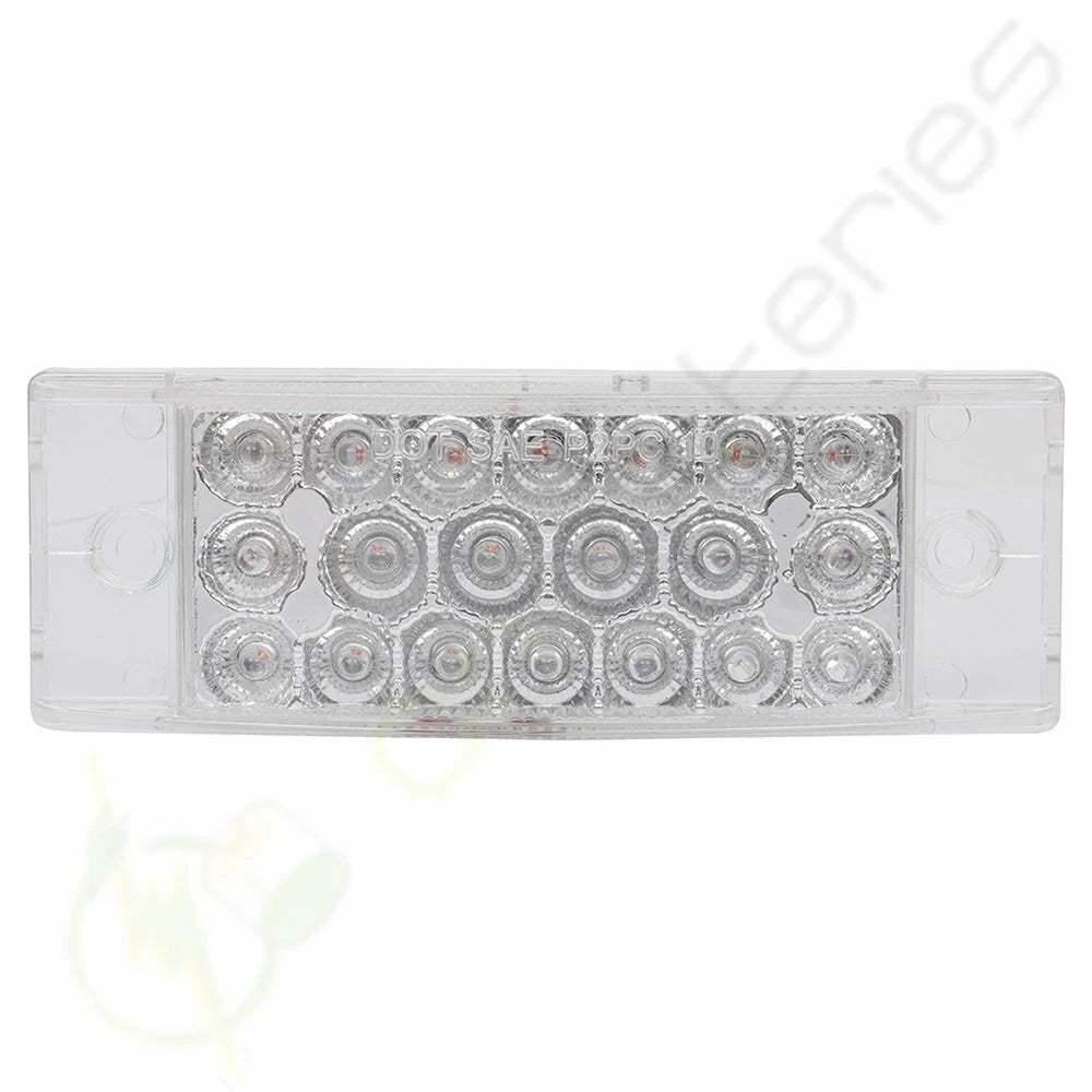 Set of 4 Clear Lens Red Amber Side Marker Turn Signal Lights for Truck Trailer