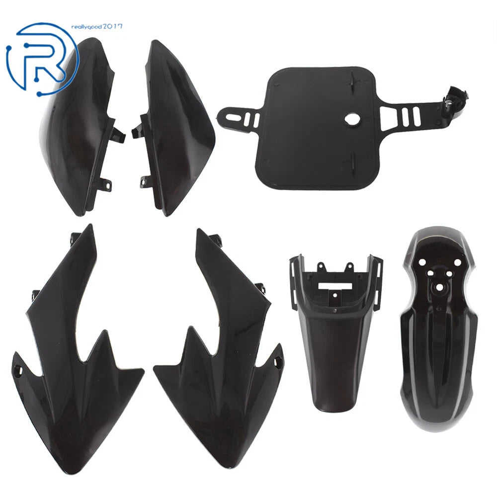 Fender Fairing for Honda XR50 CRF50 SDG SSR 107 125 (2000–2023) Black
