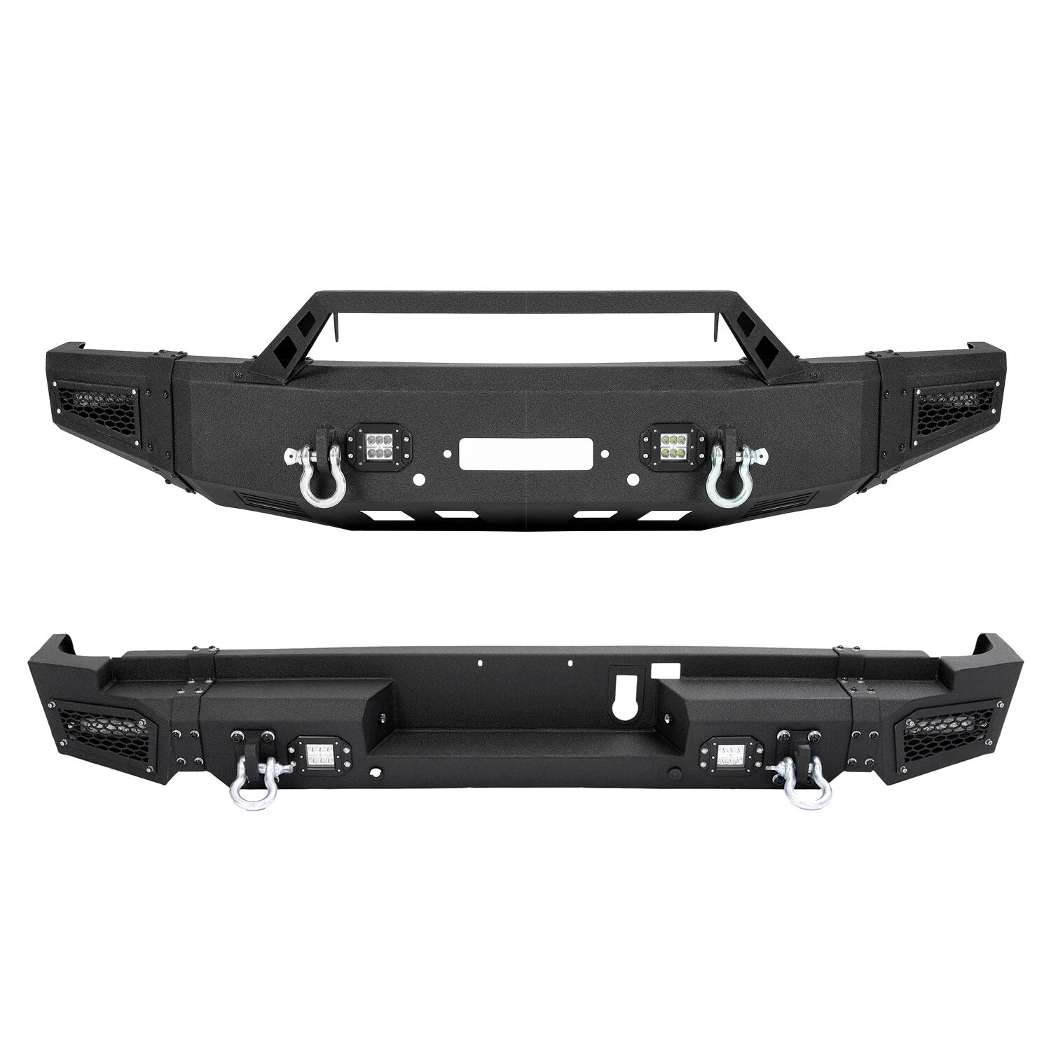 Front Bumper with Winch Plate & LED Lights for Dodge Ram 1500 (2019–2024)