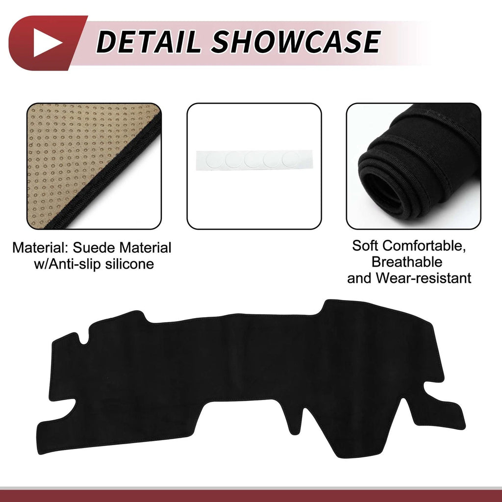 Dashboard Cover Mat for Toyota Yaris Cross (2020–2024) Black Sun Protector