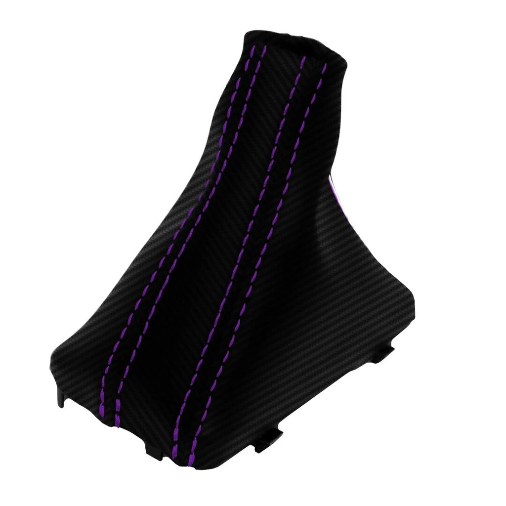 Automatic Shift Boot for Audi Q7 (2007–2015) Carbon Fiber Purple Stitch