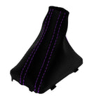 Automatic Shift Boot for Audi Q7 (2007–2015) Carbon Fiber Purple Stitch