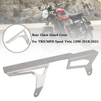 Rear Sprocket Chain Guard Protector Cover for Triumph Speed Twin 1200 (2018–2021) Silver T9
