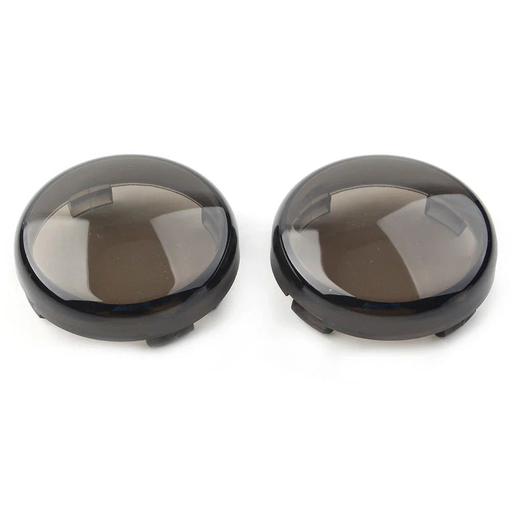 LED Rear Turn Signal Smoked Lens Covers for Harley Dyna Touring Softail