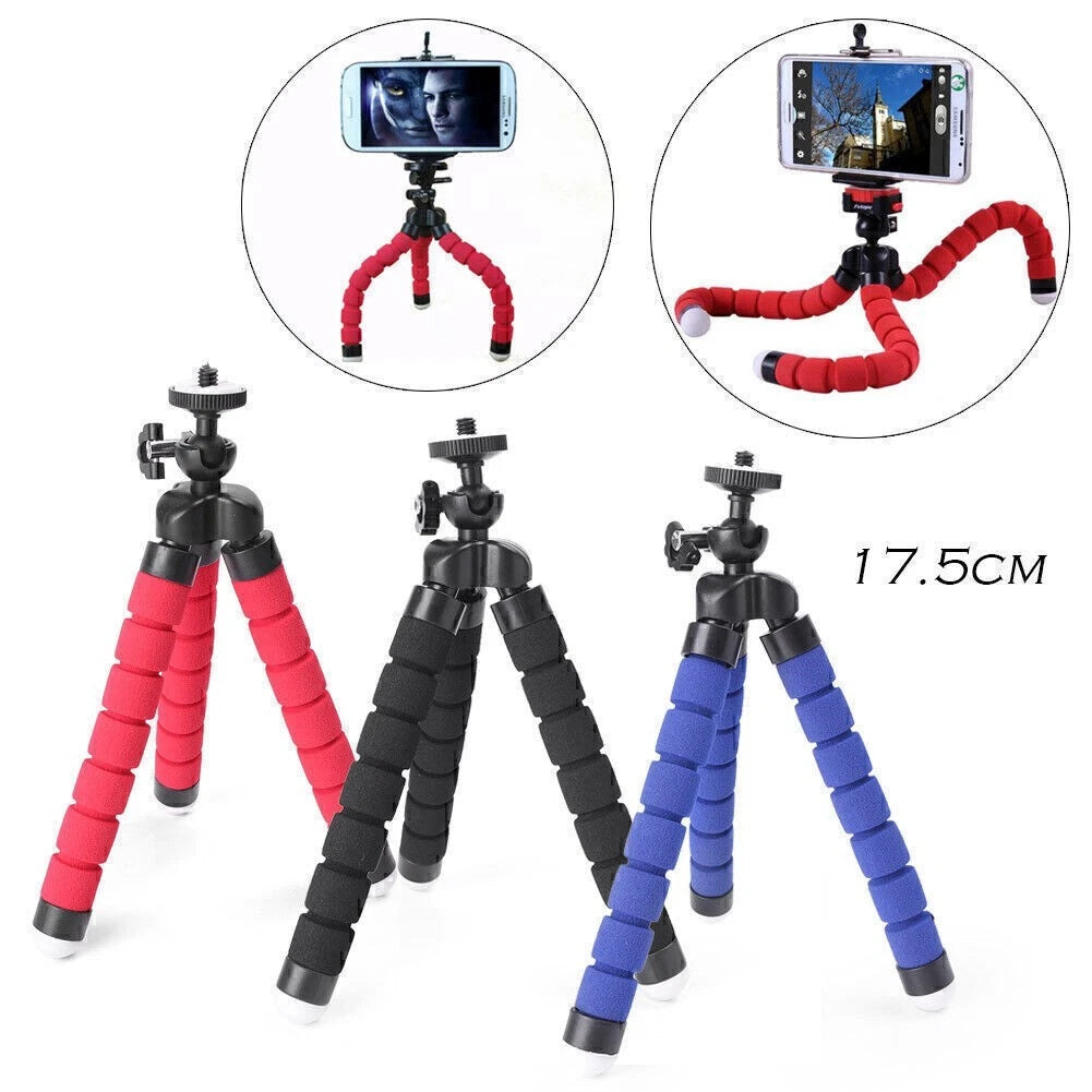 Flexible Mini Tripod Stand for GoPro, Canon, Nikon, iPhone (2010–2023)