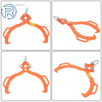 Timber Claw Hook Log Lifting Tongs for Heavy Duty Use (18")
