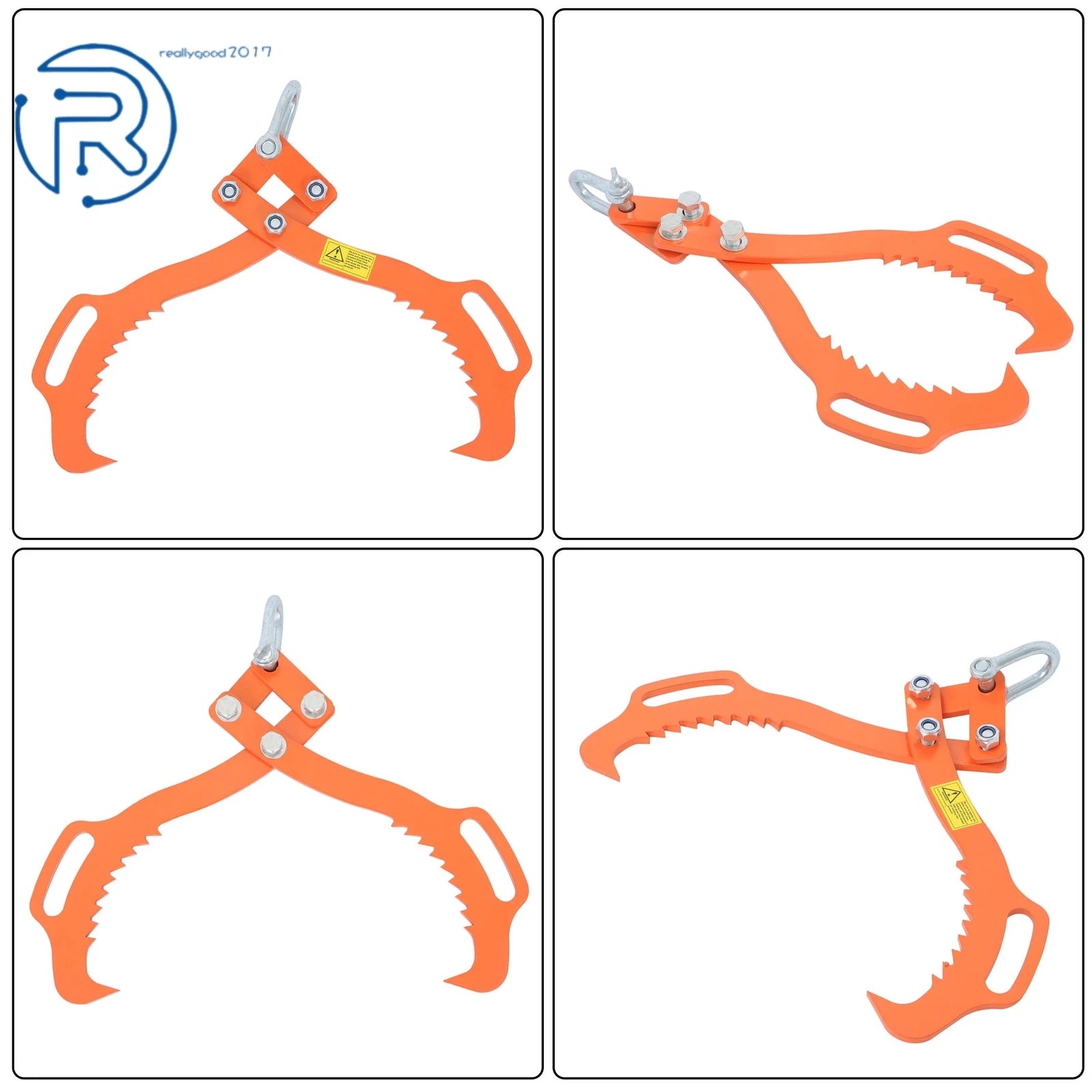 Timber Claw Hook Log Lifting Tongs for Heavy Duty Use (18")