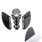 3D Carbon Fiber Tank Pad Traction Decal Set for Yamaha YZF-R6 (2006-2023)