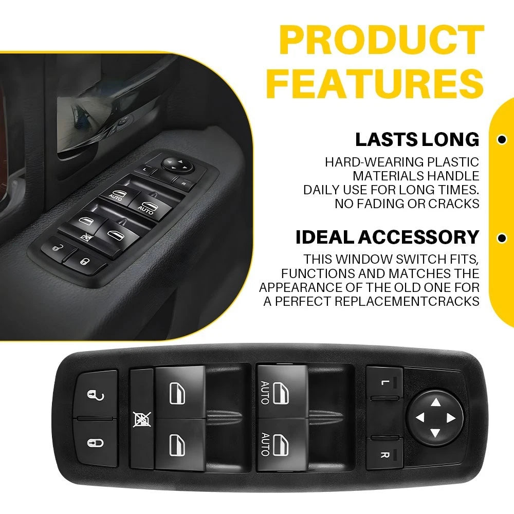 Front Master Power Window Switch for Jeep Cherokee (2014–2017) 68141894AA