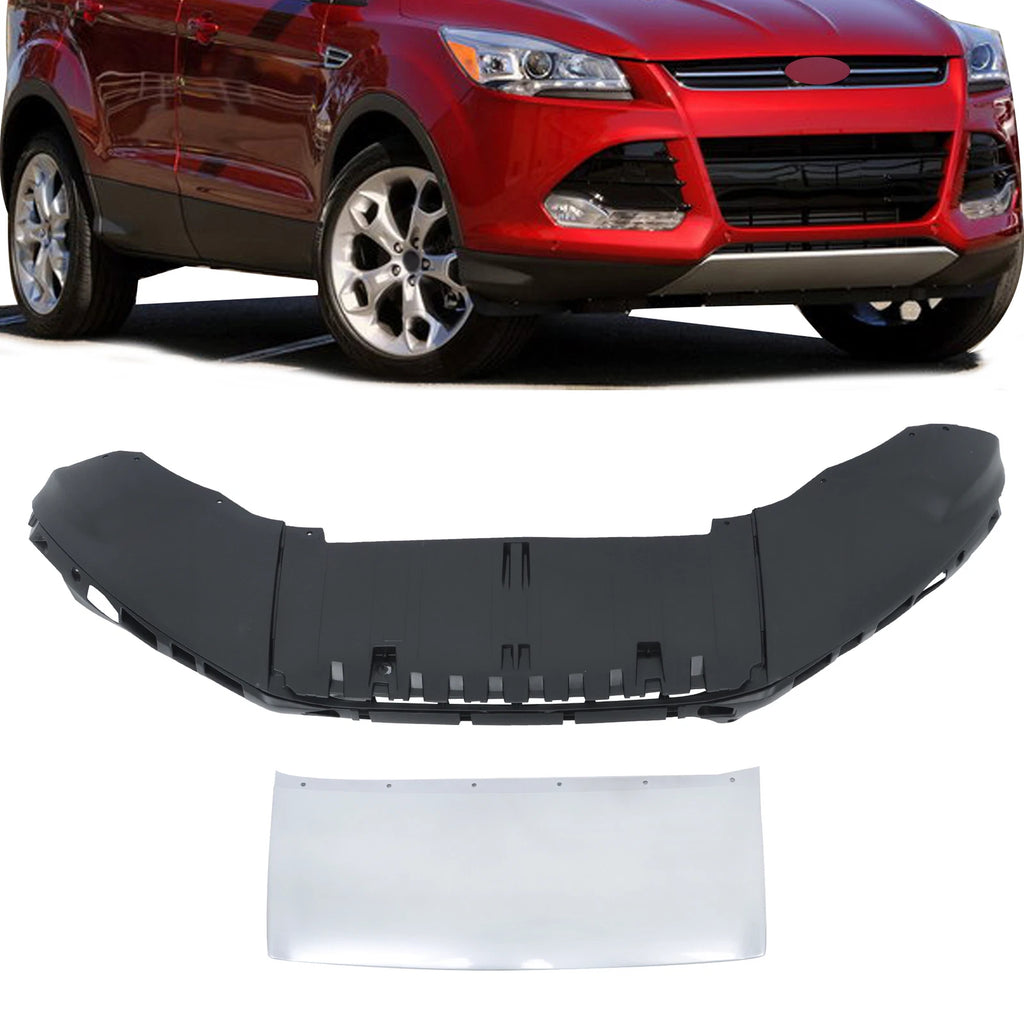 Front Bumper Lower Valance & Panel Molding Trim for Ford Escape (2013–2016)