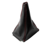 Manual Shift Boot for Jeep Wrangler (2003–2006) Red Stitch Leather Synthetic