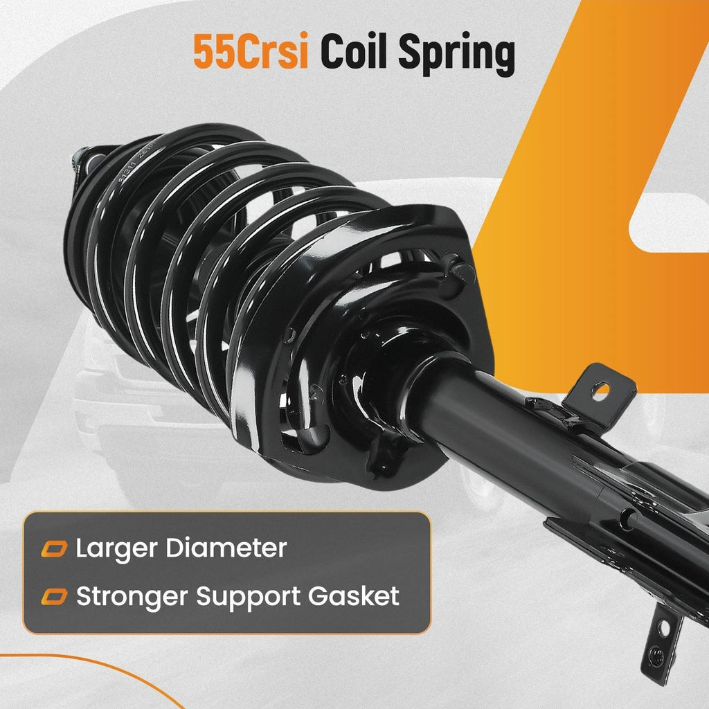 2pcs Front Left + Right Strut Spring for Jeep Compass (2012–2017) FWD 4WD