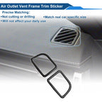 2X Air Condition Outlet Vent Trim Cover Frame for Toyota Supra GR (2020–2023)