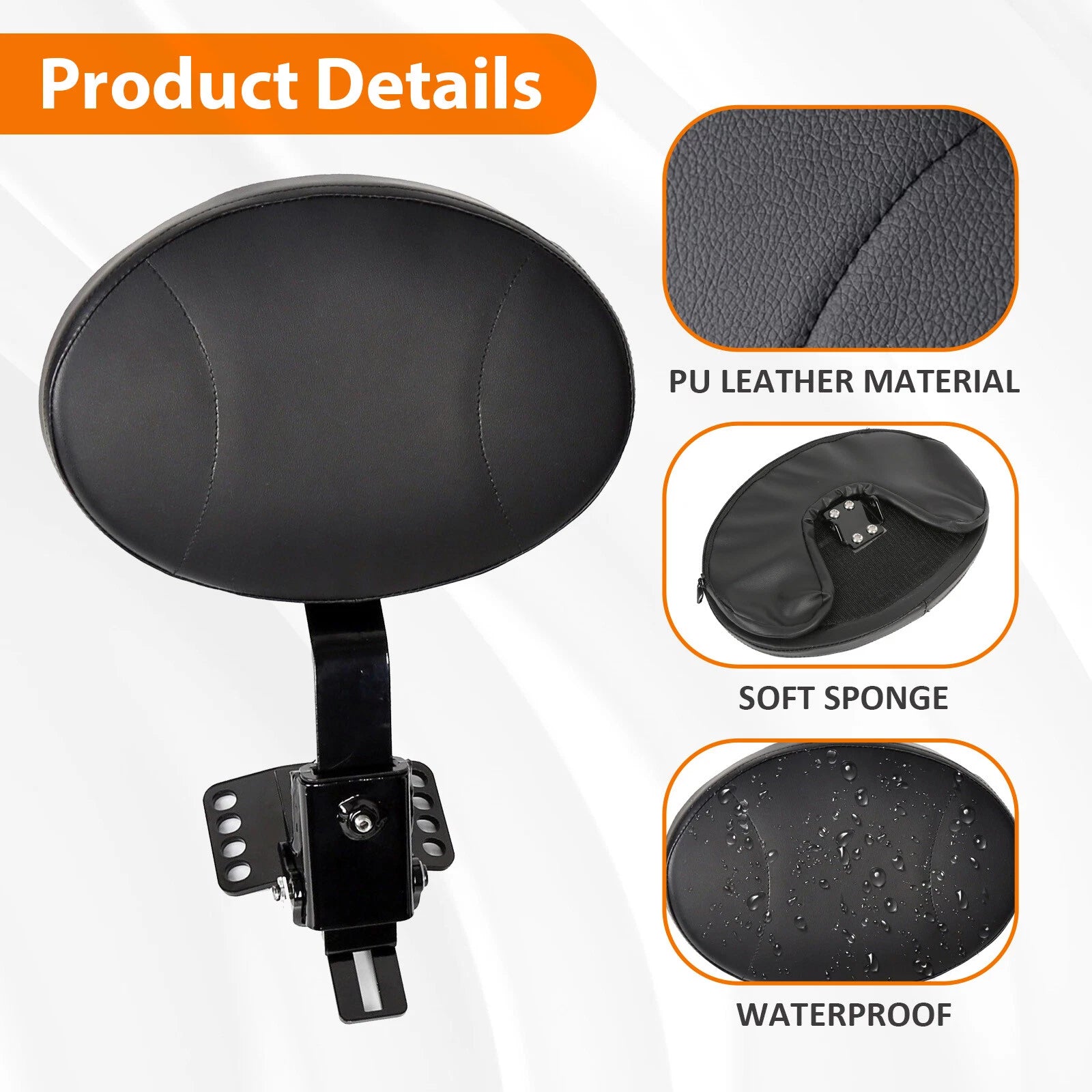 Backrest Pad Mount for Harley Touring Road Glide (1997–2024)