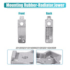 Set of 2 Lower Radiator Brackets with Rubber Cushions for Buick 