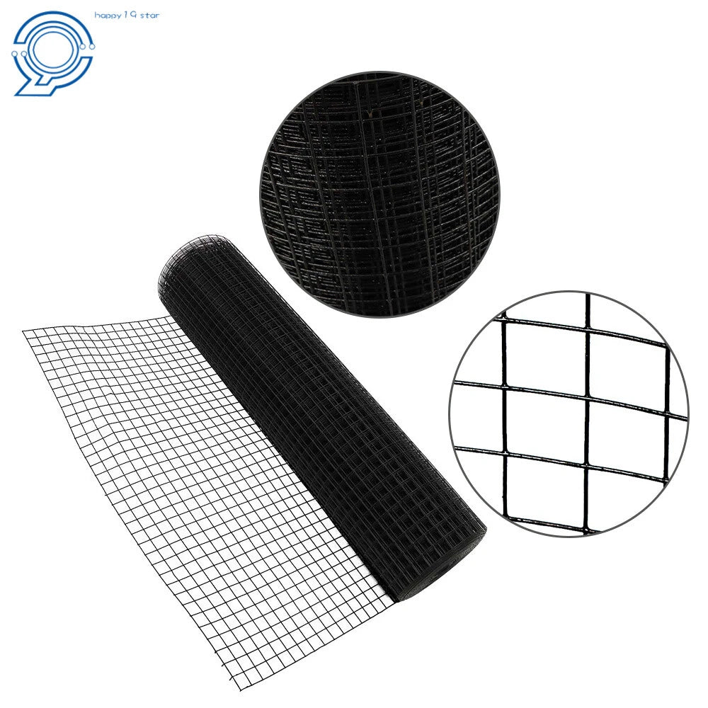 1"x1" 16 Gauge Vinyl Coated Welded Wire Fence for Chicken Rabbit (36"x50FT)