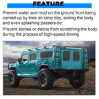 Set of 8 Fender Flares for Hummer H1/Humvee/HMMWV (Year Range)