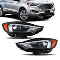 LED Headlight Assembly for Ford Edge (2019–2023) Black Set RH+LH