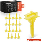 Set of 20 Nylon Rocker Panel Moulding Clips for GM Chevy