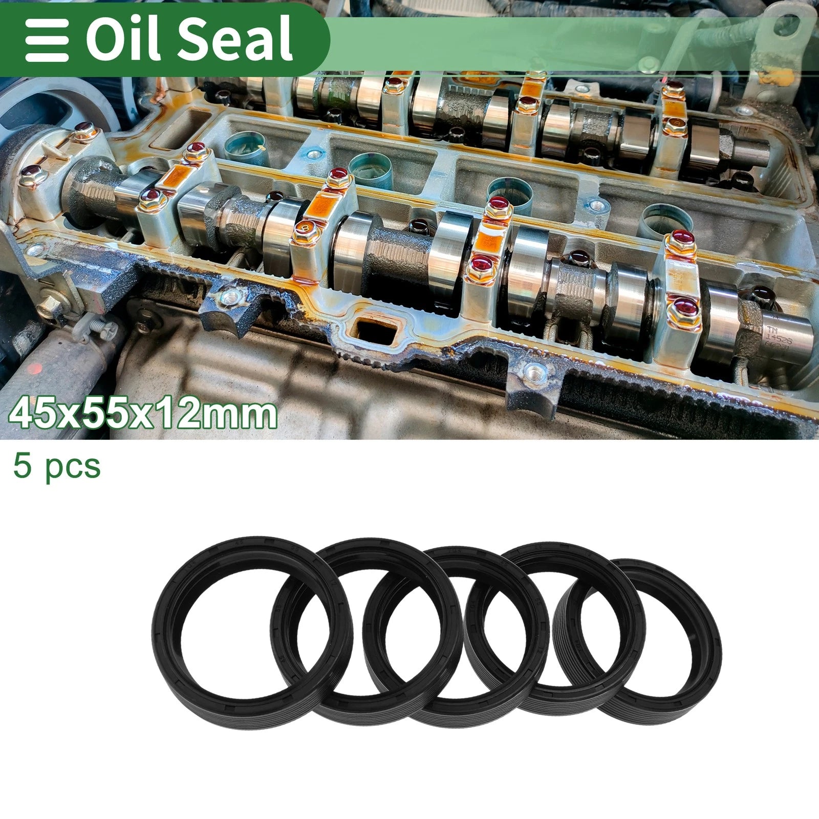 Oil Seal for Rotary Shaft (45x55x12mm)
