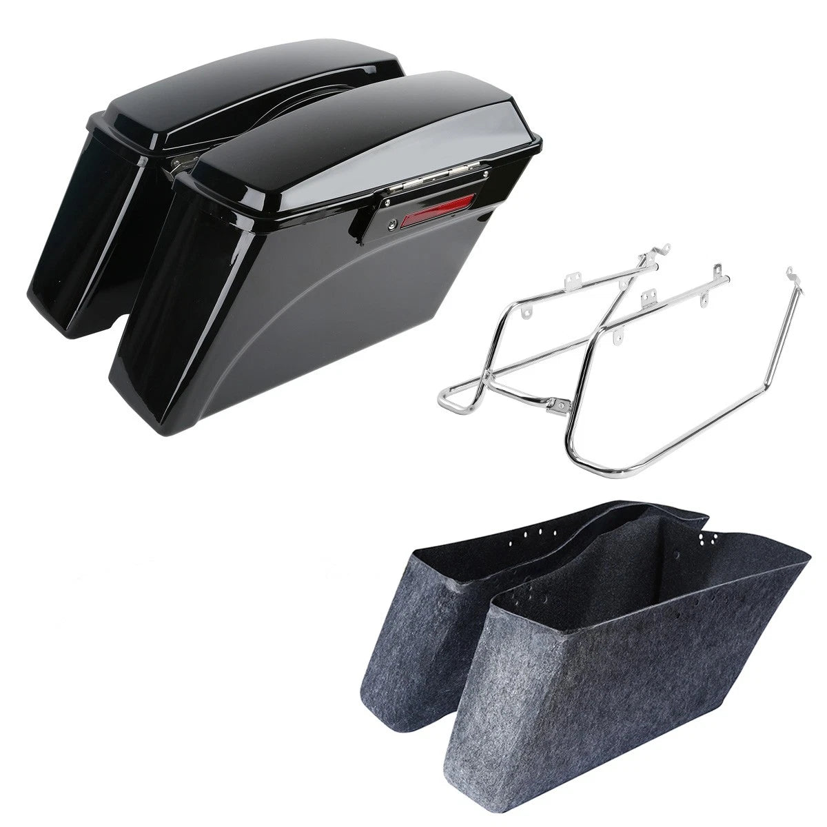 Hard Saddlebags Conversion Bracket for Harley Dyna Wide Glide (2008–2017)