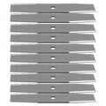 Set of 10 Heat Treated Black Oxide Edger Blades for