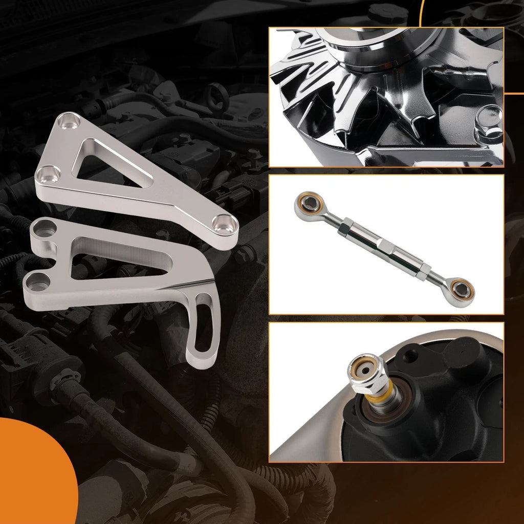 Chrome Drive System Kit for Chevy Small Block (1969–1989)