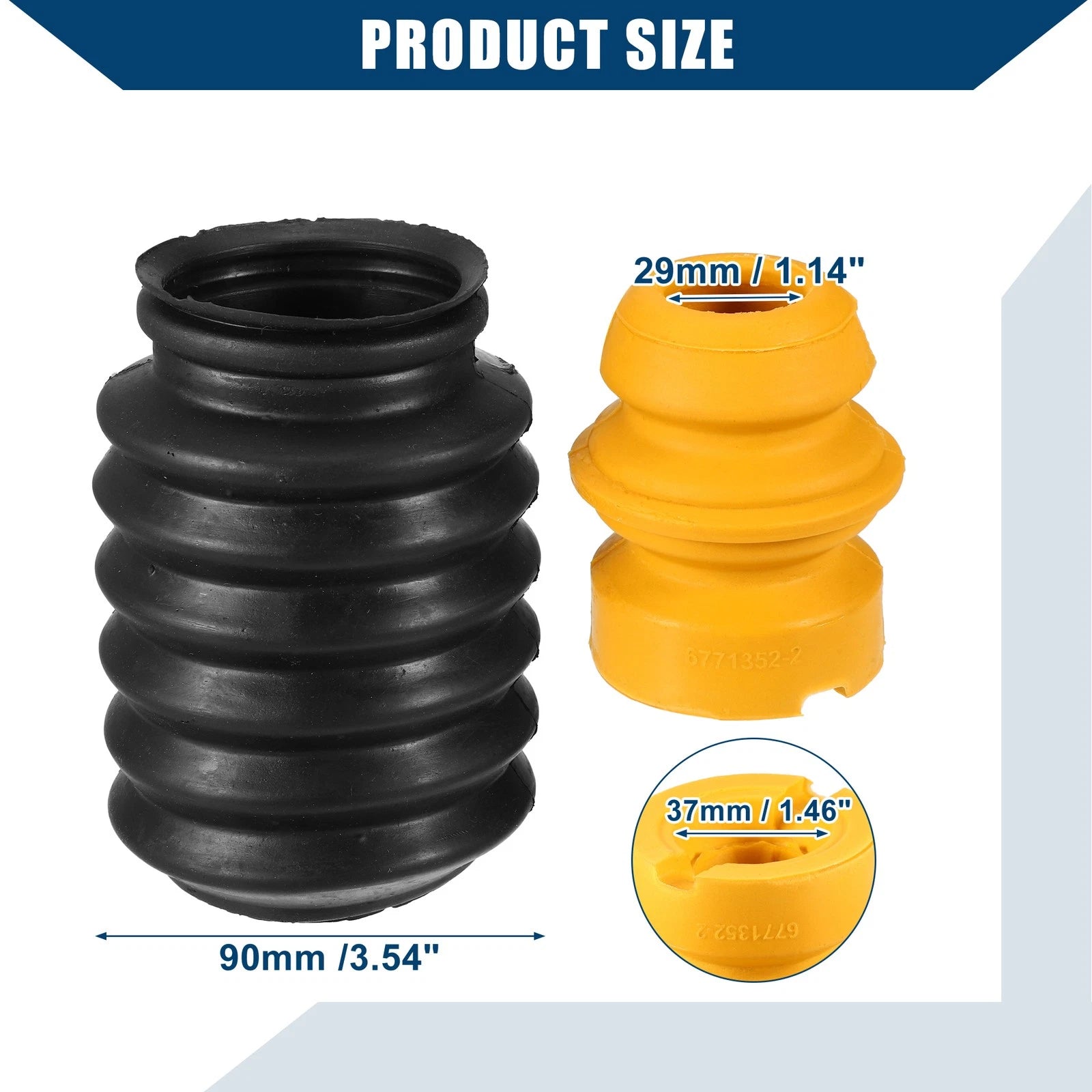 Set of 1 Strut Bumper Bump Stop w/ Dust Cover for BMW 1 Series M (2012–2019)