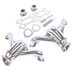 Silver Stainless Hugger Headers for Chevy Small Block V8 (262-327)