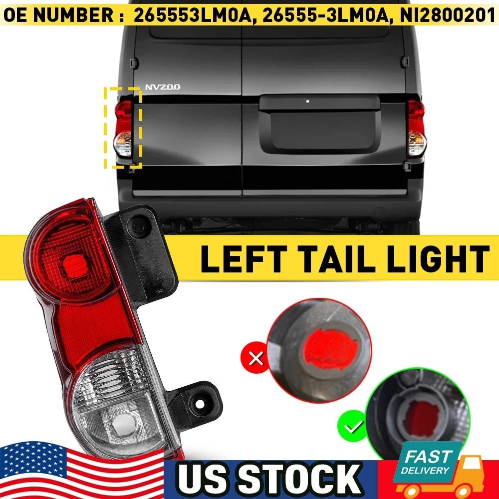 Tail Light Lamp Assembly for Nissan NV200 (2013–2018) Driver Side