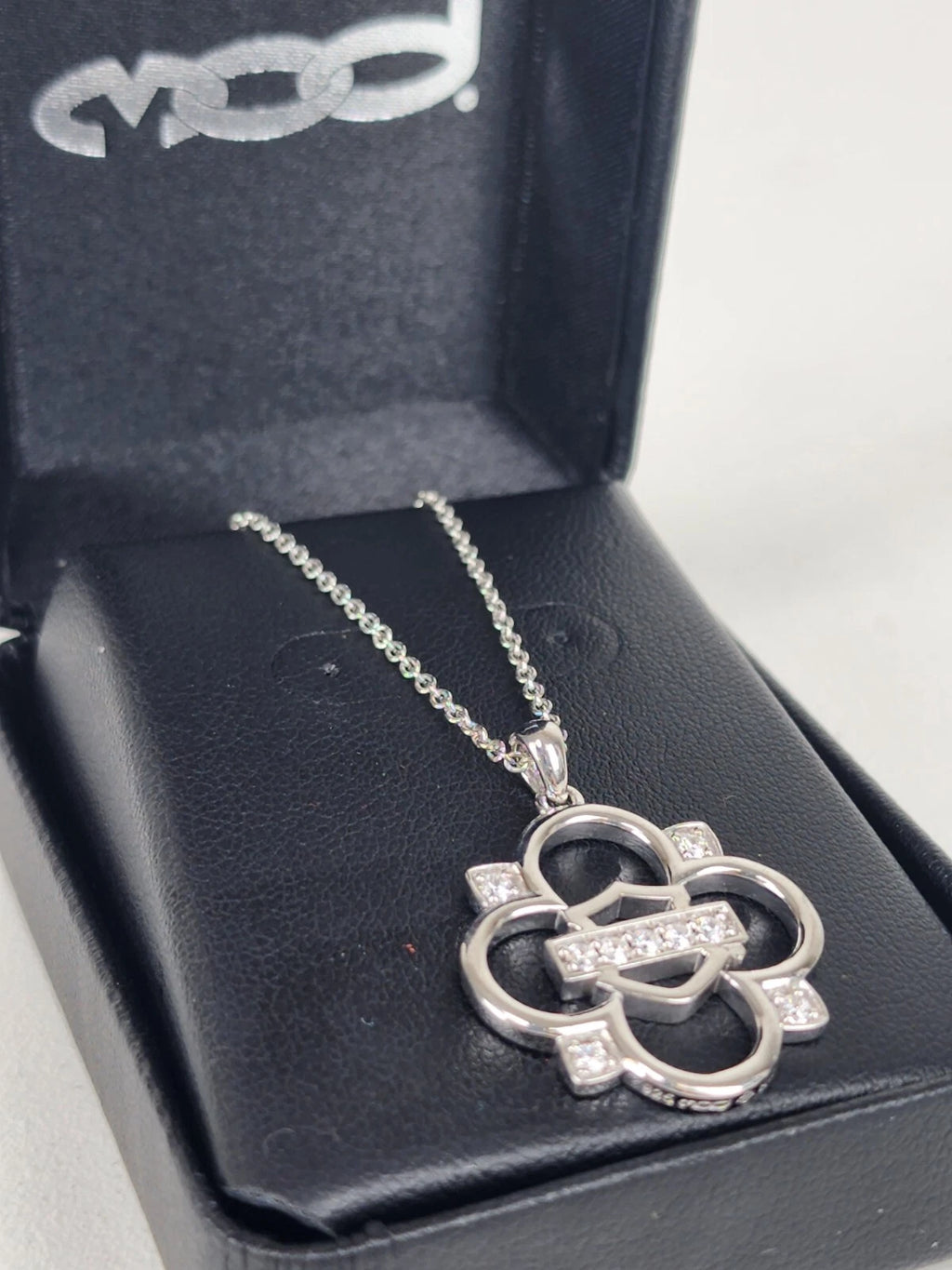Bling Clover Necklace for Harley-Davidson (HDN0431-16ADJ)