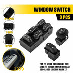LH Front Master Window Door Lock Mirror Switch for Ford F-150 (2004–2008) SW6666 V