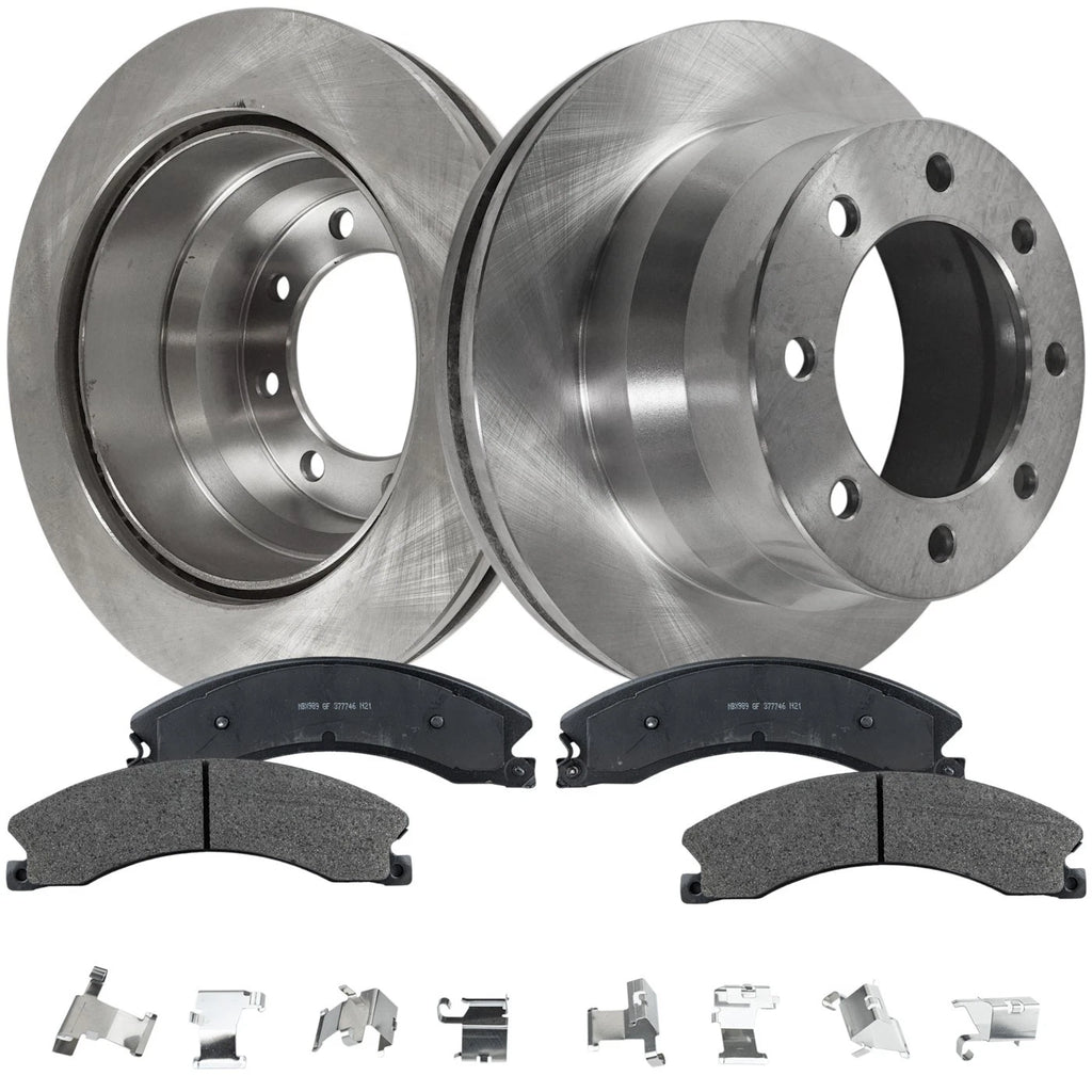 Disc Brake Rotor and Pad Kit for Chevrolet Express 3500 (2009–2017)