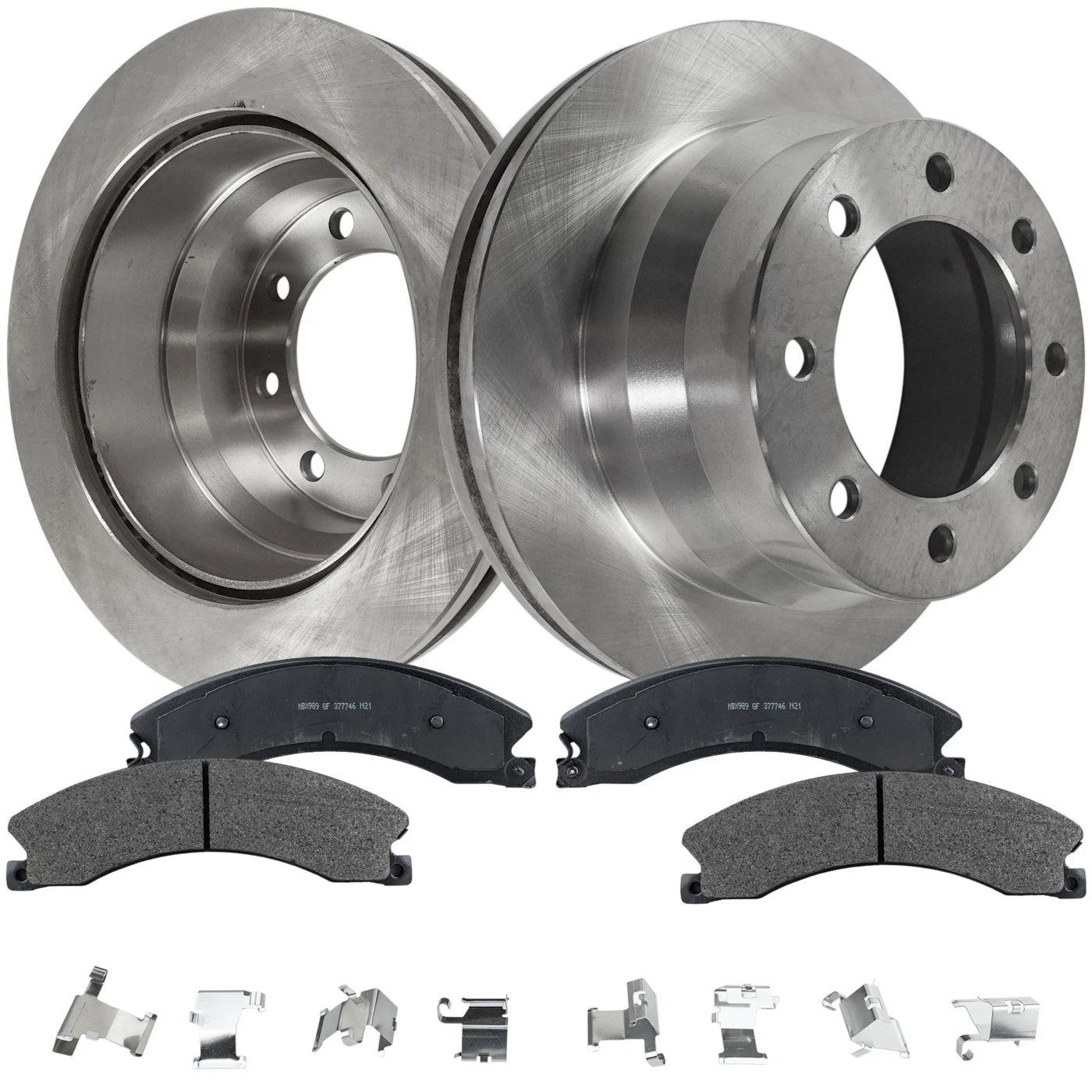Disc Brake Rotor and Pad Kit for Chevrolet Express 3500 (2009–2017)