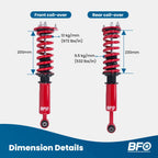 BFO Adjustable Coilovers for Lexus IS300 (2000–2005) - Adjustable Height