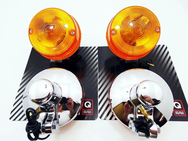KAWASAKI KZ900B 1976 Left Right Turn Signal Indicator Blinker Assy Set (1976)