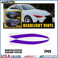 Purple Headlight DRL Tint Overlay for Lexus IS (2021–2025)