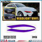 Purple Headlight DRL Tint Overlay for Lexus IS (2021–2025)