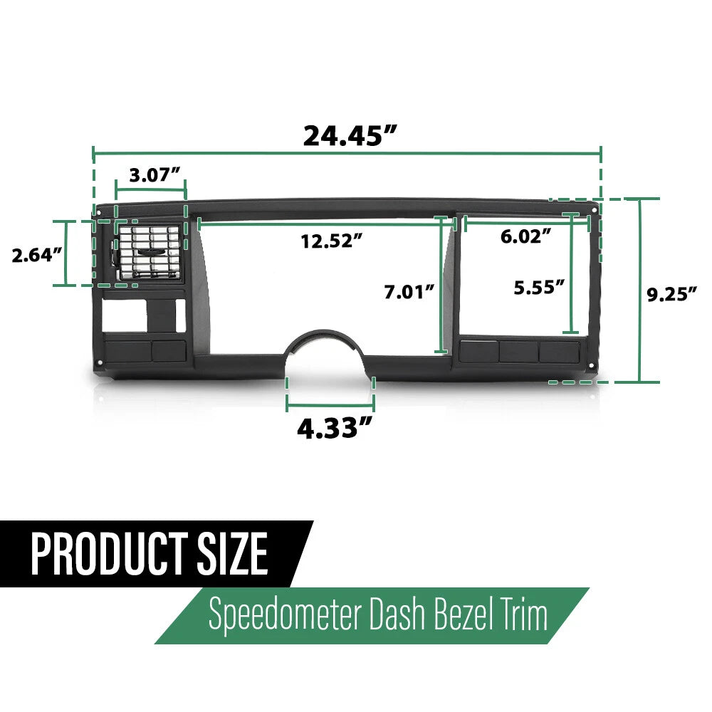 Dash Bezel Trim for Chevrolet GMC C/K Truck (1988–1994)