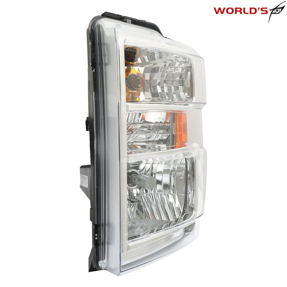 Headlight for Ford E150 E250 E350 (2008–2014) Clear Chrome Housing